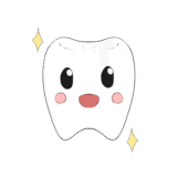 きれいな歯のキャラクターのイラスト