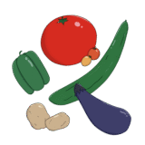 夏野菜のイラスト