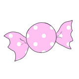 ハロウィンキャンディのイラストです。