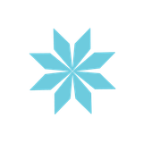 雪の結晶のイラストです。