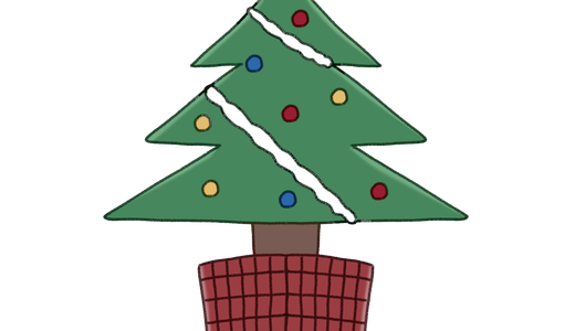 クリスマスツリーのイラスト