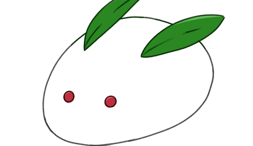 雪うさぎのイラスト