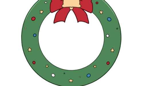 クリスマスリースのイラスト